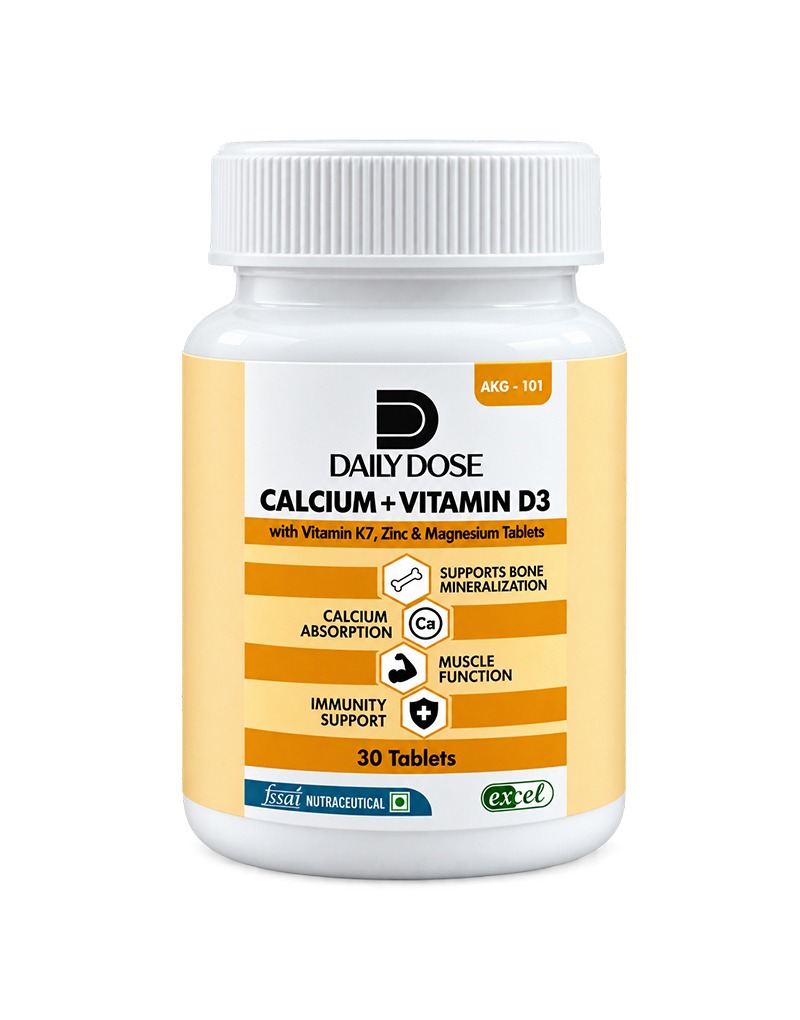 Daily Dose Calcium + Vitamin D3 with Vitamin K7, Zinc & Magnesium Tablets - Image 3
