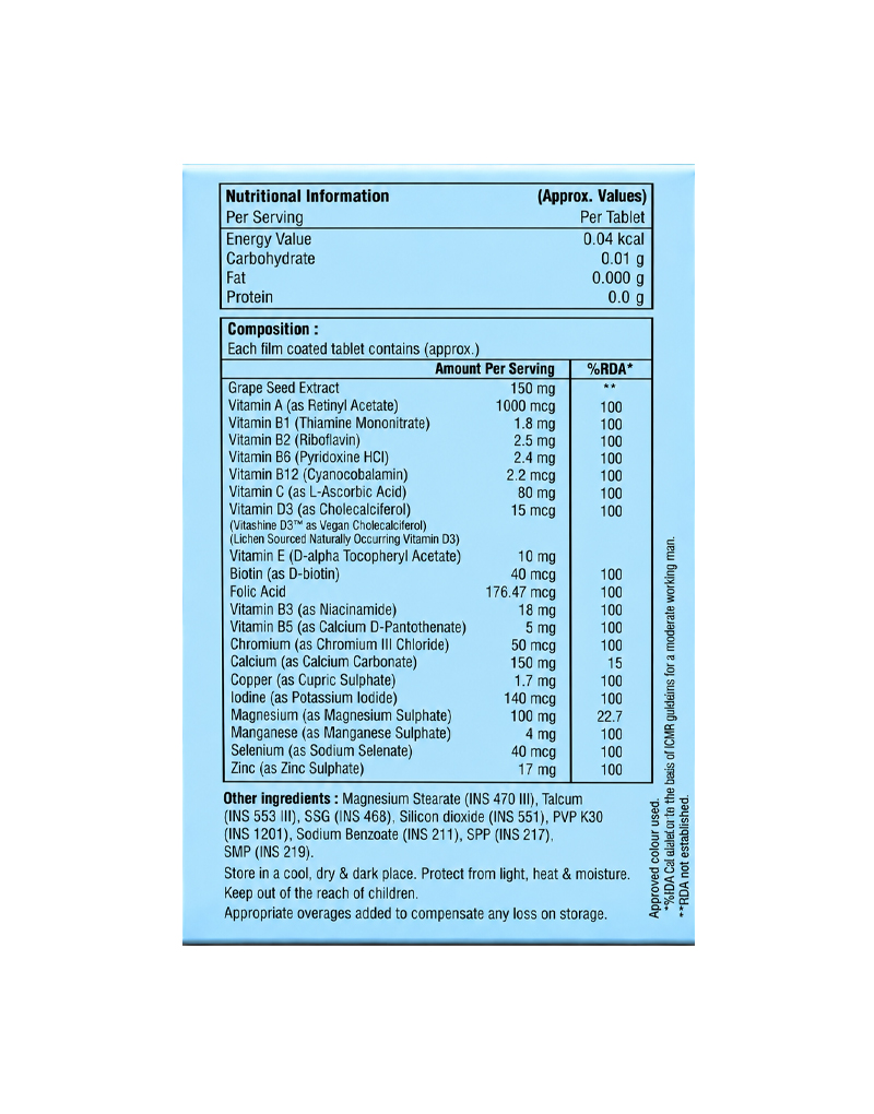 Daily Dose Vitamins & Minerals with Grape Seed Extract Tablets